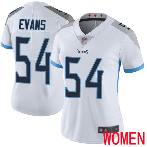 Tennessee Titans Limited White Women Rashaan Evans Road Jersey NFL Football 54 Vapor Untouchable